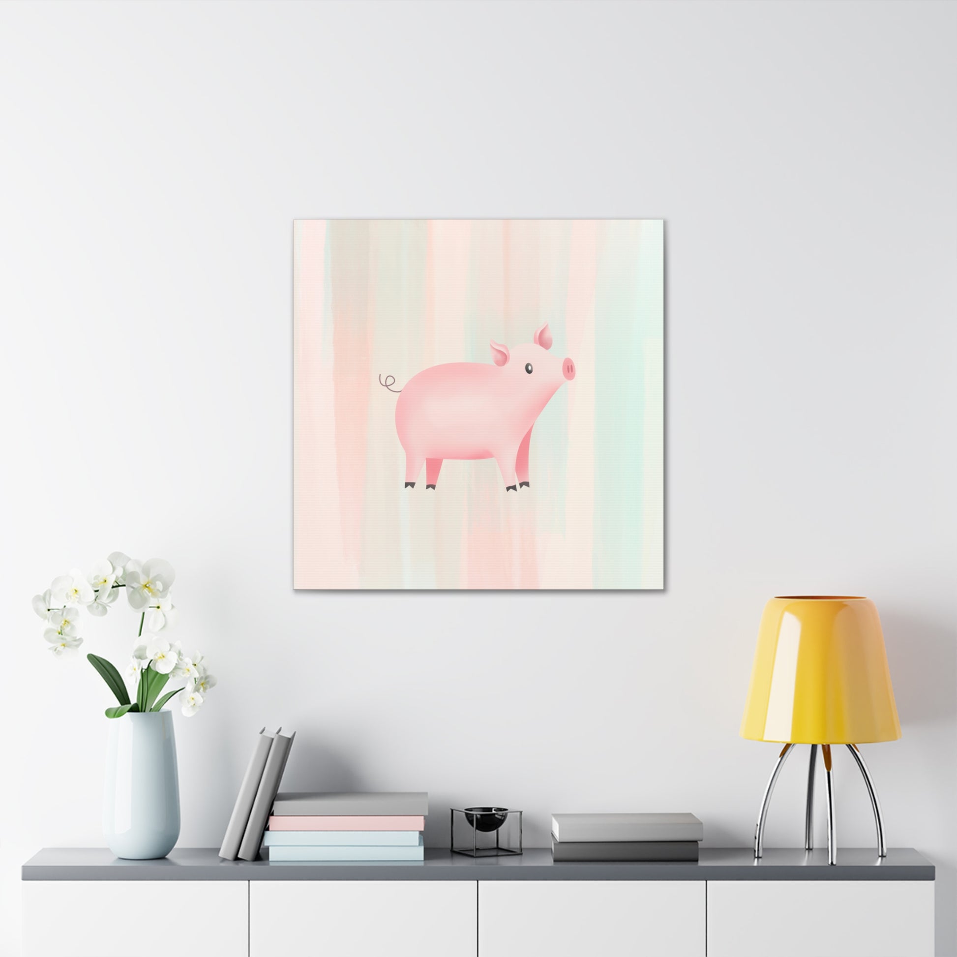"Cute Pig" Nursery Wall Art - Weave Got Gifts - Unique Gifts You Won’t Find Anywhere Else!