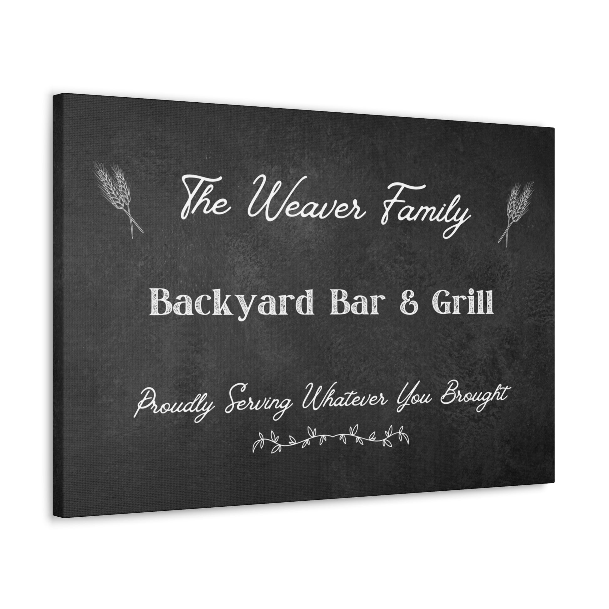 "Backyard Bar & Grill" Custom Wall Art - Weave Got Gifts - Unique Gifts You Won’t Find Anywhere Else!