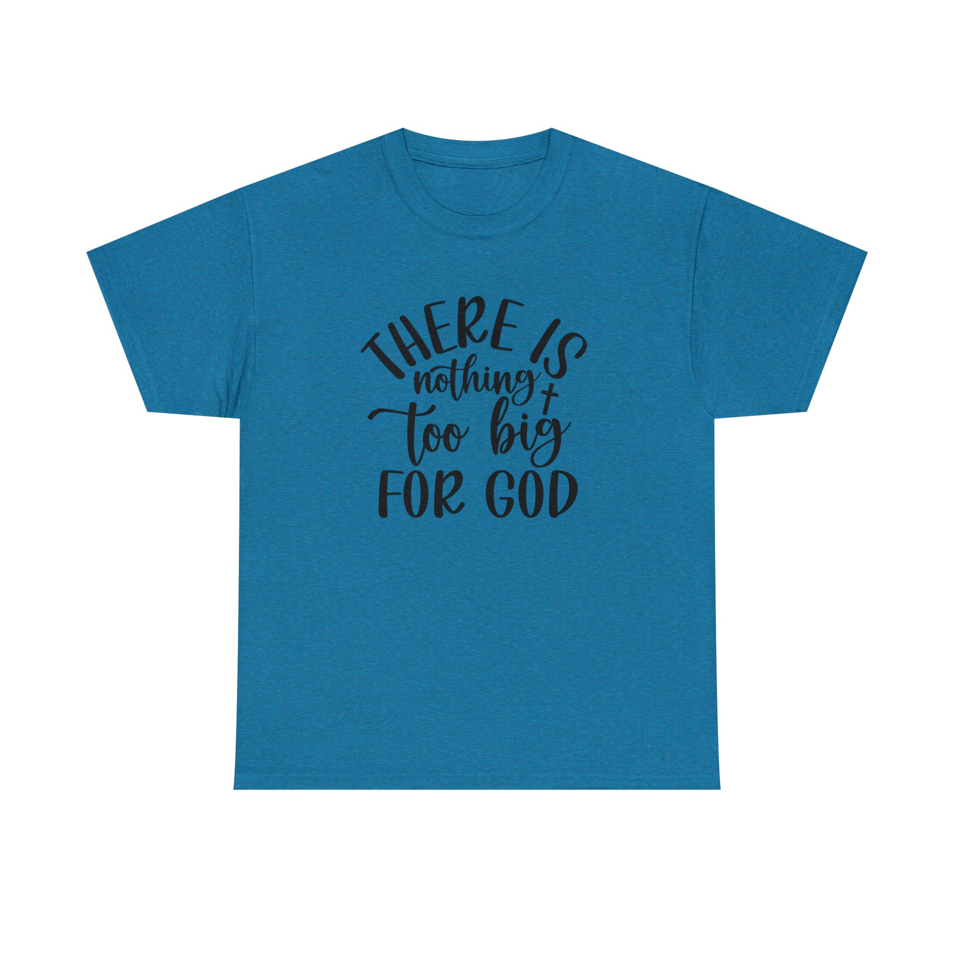 Men's religious t-shirt with bold Christian slogan
