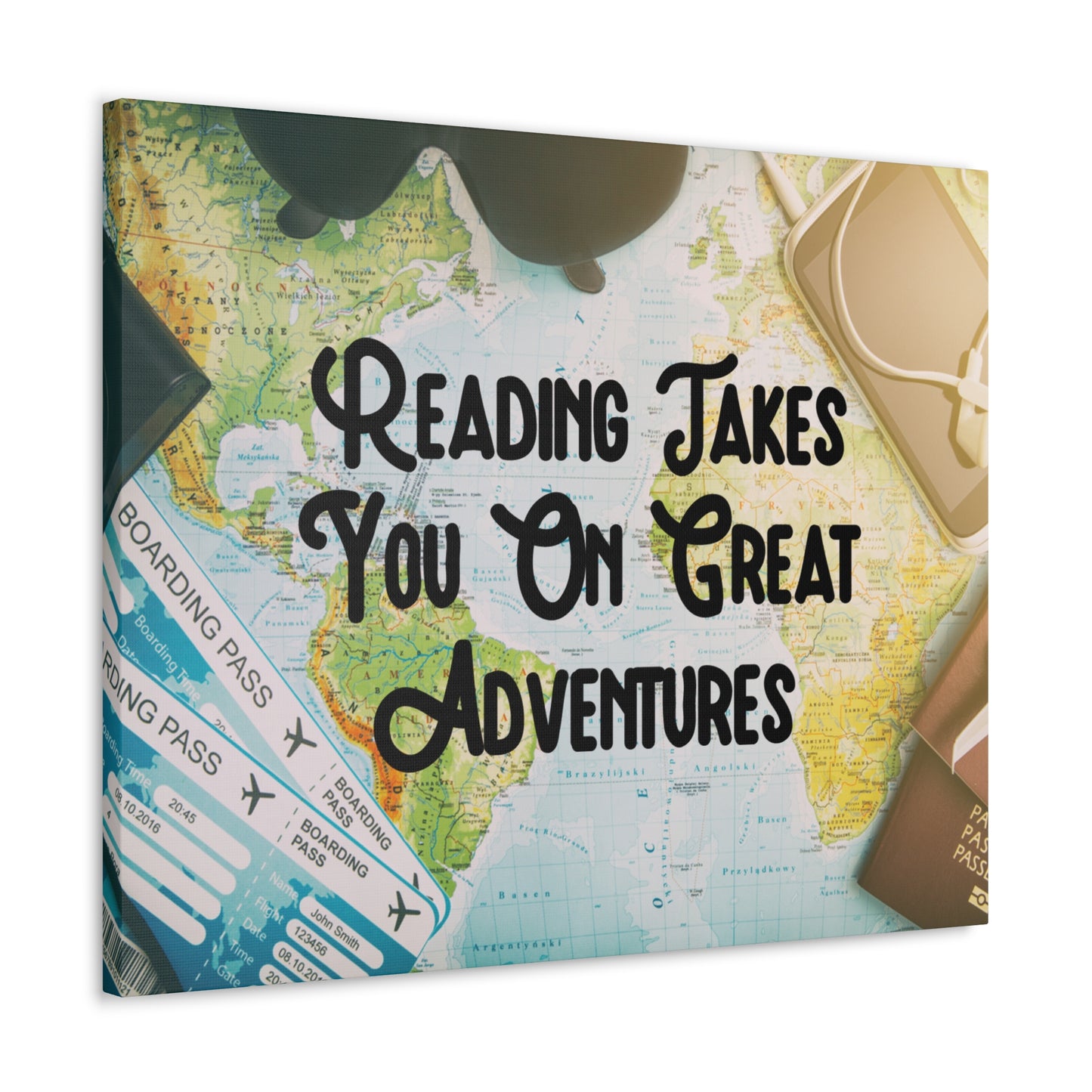 "Readings Takes You On The Greatest Adventures" Wall Art - Weave Got Gifts - Unique Gifts You Won’t Find Anywhere Else!