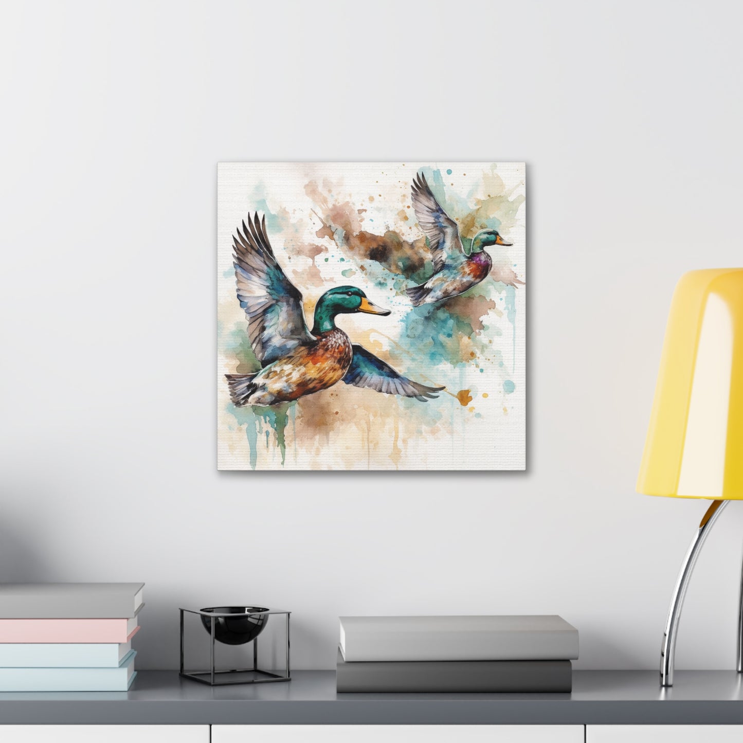 "Flying Ducks Painting" Wall Art - Weave Got Gifts - Unique Gifts You Won’t Find Anywhere Else!