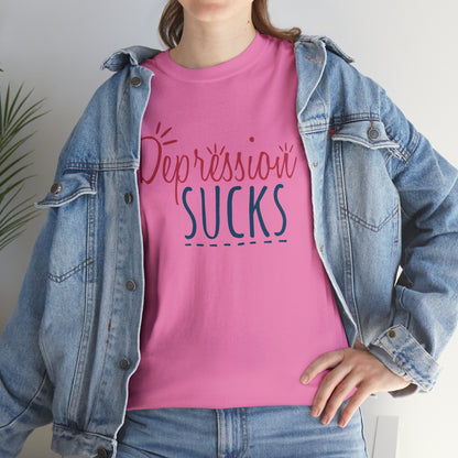 "Depression Sucks" T-Shirt - Weave Got Gifts - Unique Gifts You Won’t Find Anywhere Else!