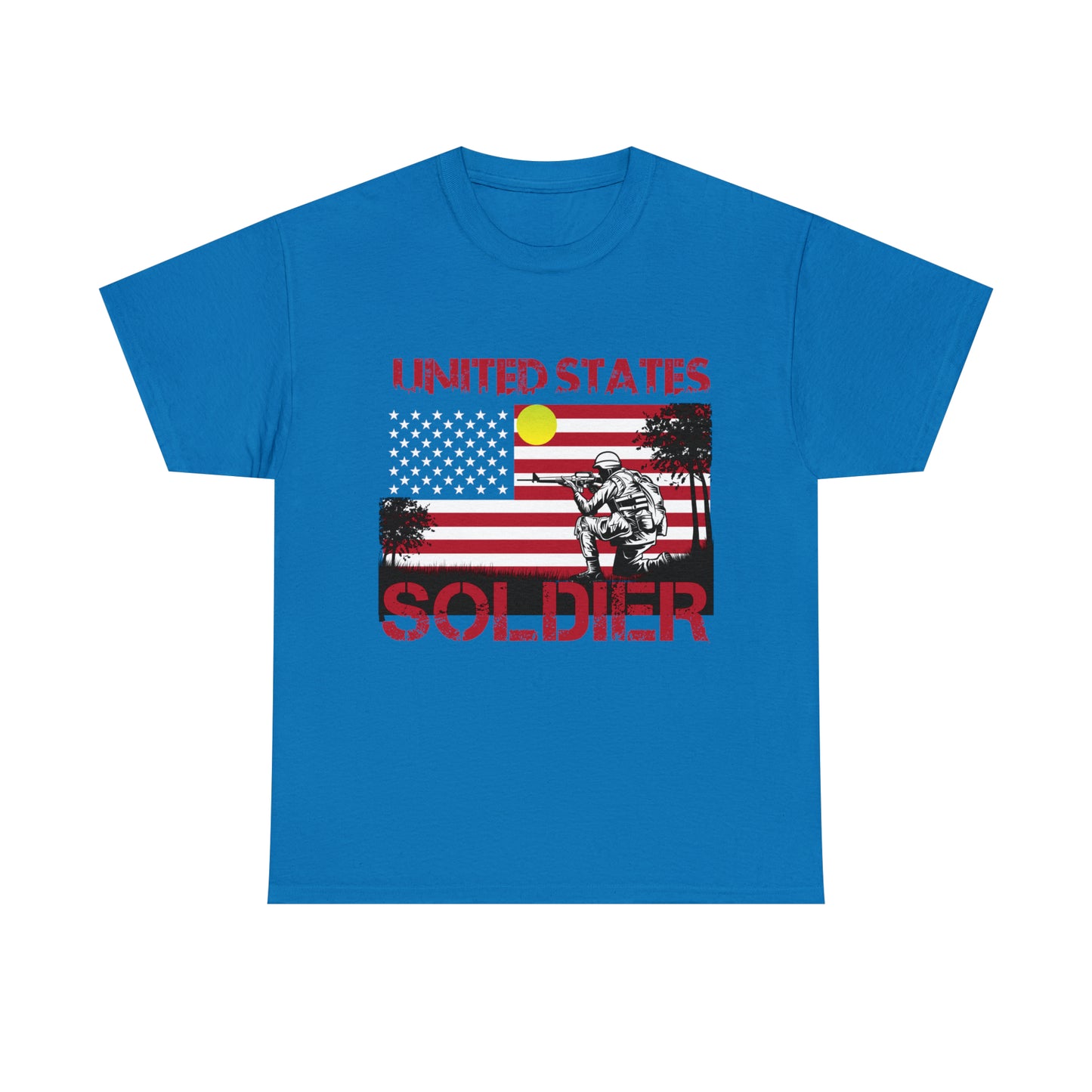 Durable American soldier shirt for military supporters.
