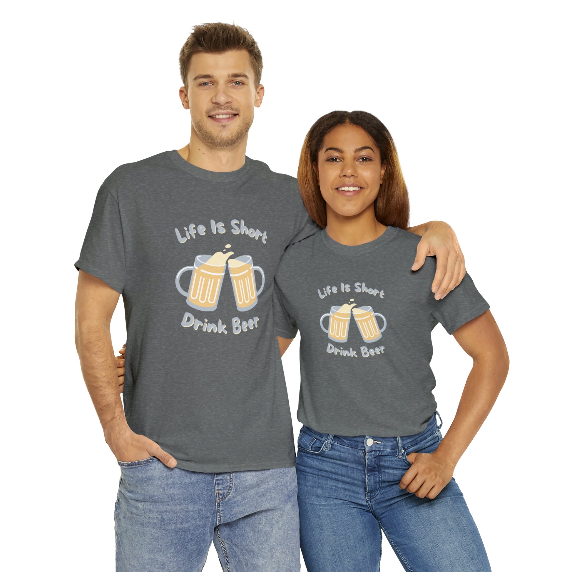 "Life Is Short, Drink Beer" T-Shirt - Weave Got Gifts - Unique Gifts You Won’t Find Anywhere Else!