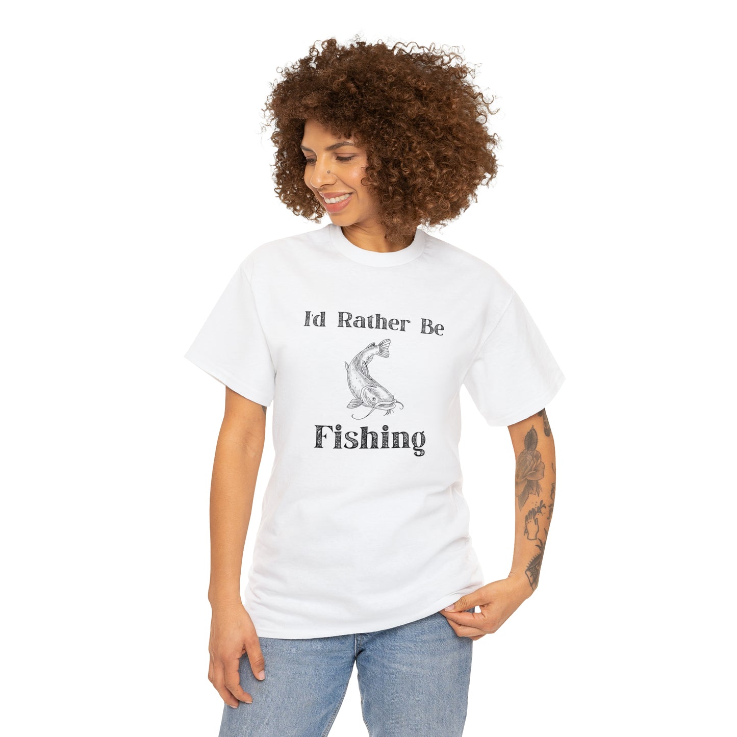 "Id Rather Be Fishing" T-Shirt - Weave Got Gifts - Unique Gifts You Won’t Find Anywhere Else!