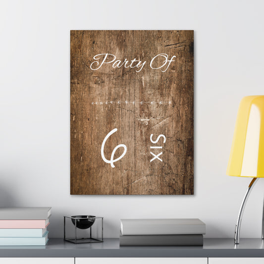 "Party Of 6" Wall Art - Weave Got Gifts - Unique Gifts You Won’t Find Anywhere Else!