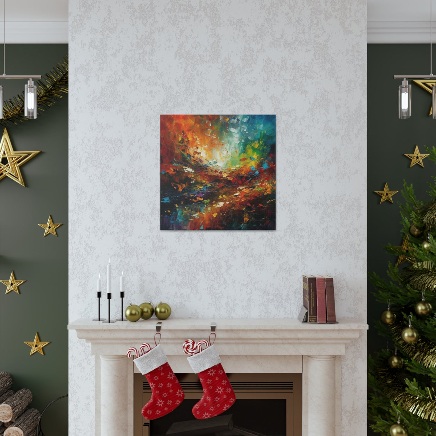 "Colorful Abstract Painting" Wall Art - Weave Got Gifts - Unique Gifts You Won’t Find Anywhere Else!