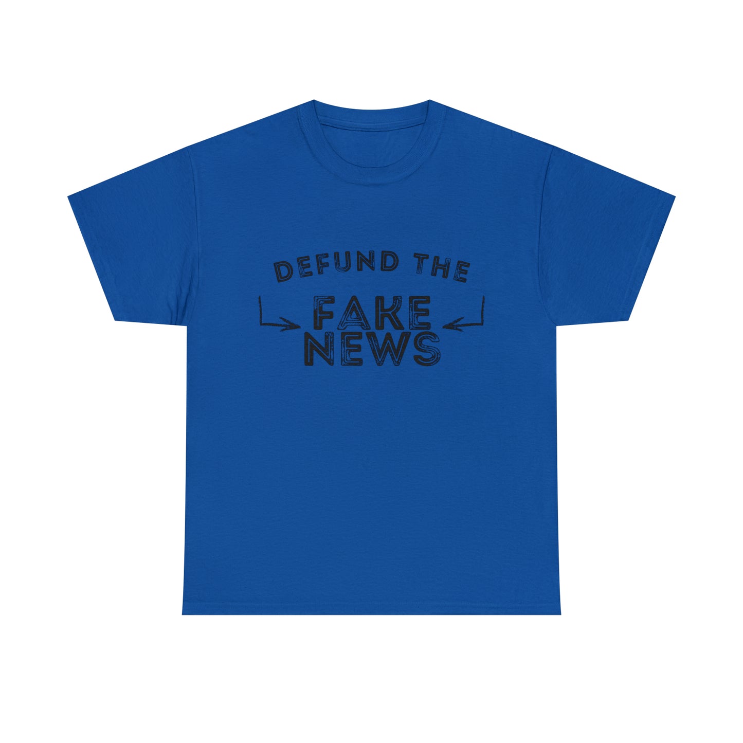 "Bold statement shirt against biased reporting"
