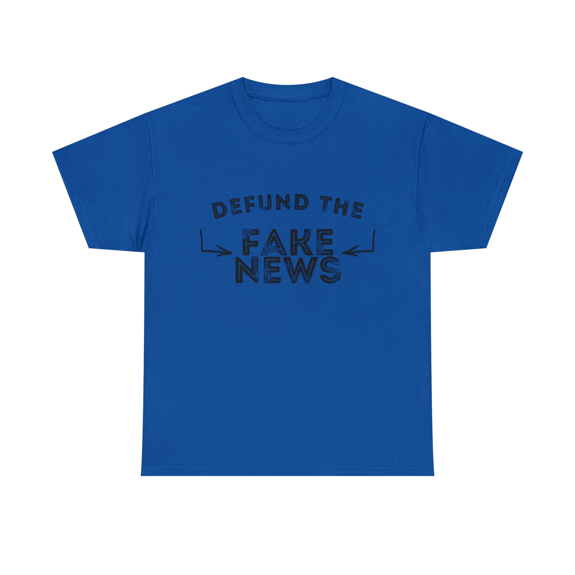 "Bold statement shirt against biased reporting"