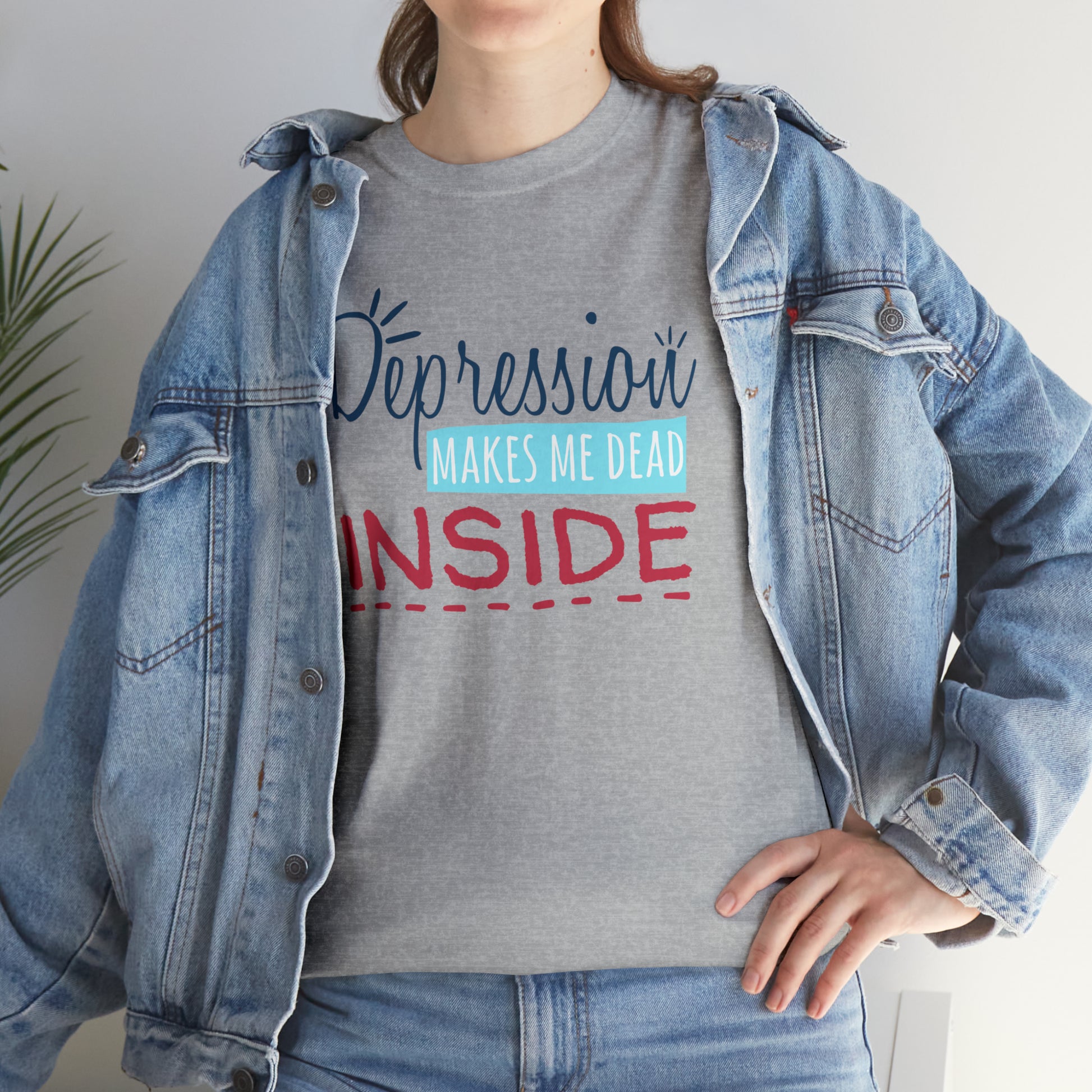 "Depression Makes Me Dead Inside" T-Shirt - Weave Got Gifts - Unique Gifts You Won’t Find Anywhere Else!