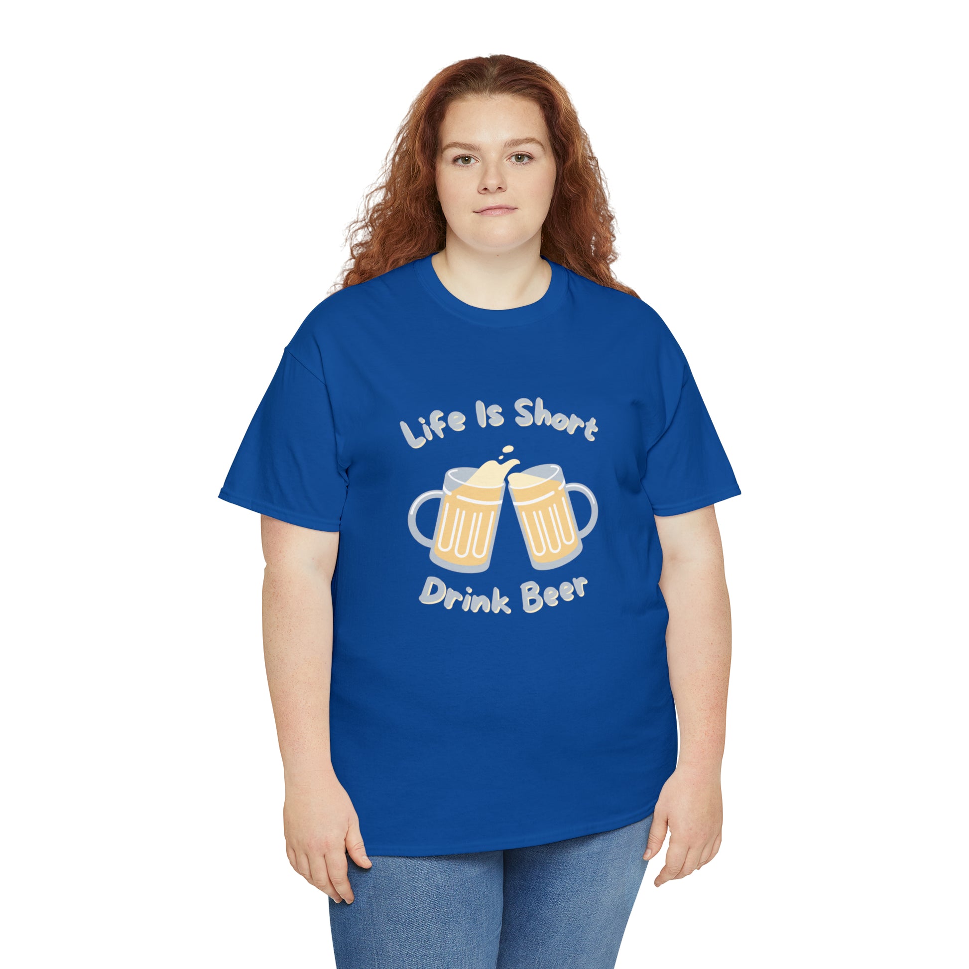 "Life Is Short, Drink Beer" T-Shirt - Weave Got Gifts - Unique Gifts You Won’t Find Anywhere Else!
