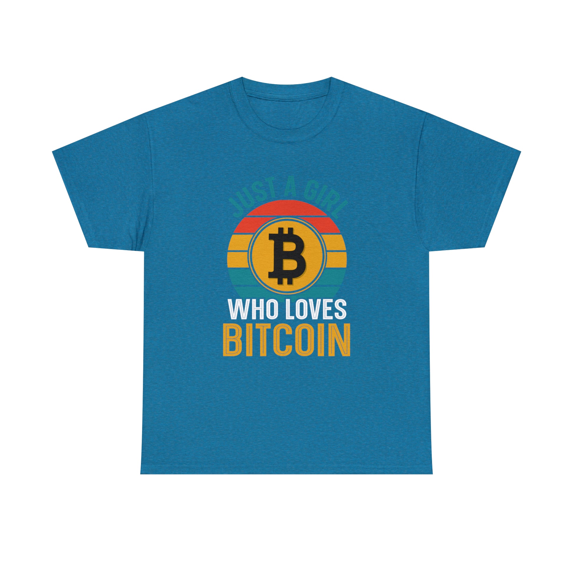 "Just A Girl Who Loves Bitcoin" T-Shirt - Weave Got Gifts - Unique Gifts You Won’t Find Anywhere Else!