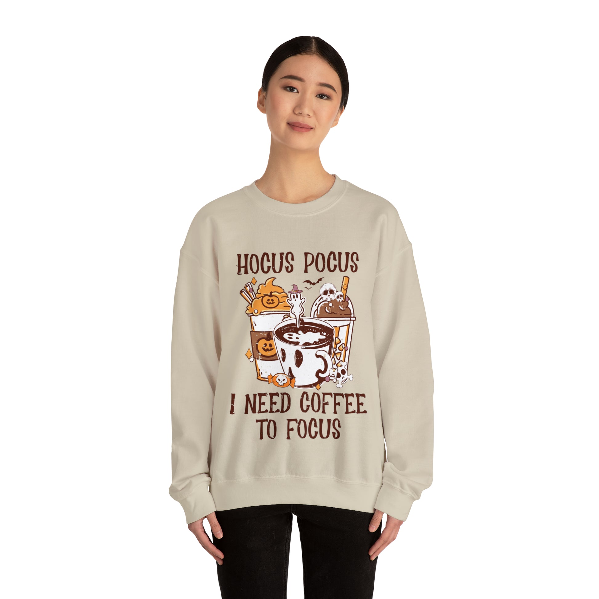 "Hocus Pocus I Need Coffee To Focus" Sweatshirt - Weave Got Gifts - Unique Gifts You Won’t Find Anywhere Else!