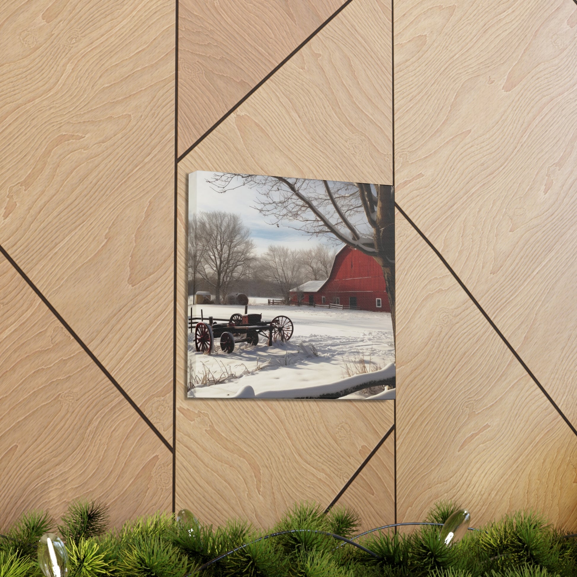 "Winter Farm Memories" Wall Art - Weave Got Gifts - Unique Gifts You Won’t Find Anywhere Else!