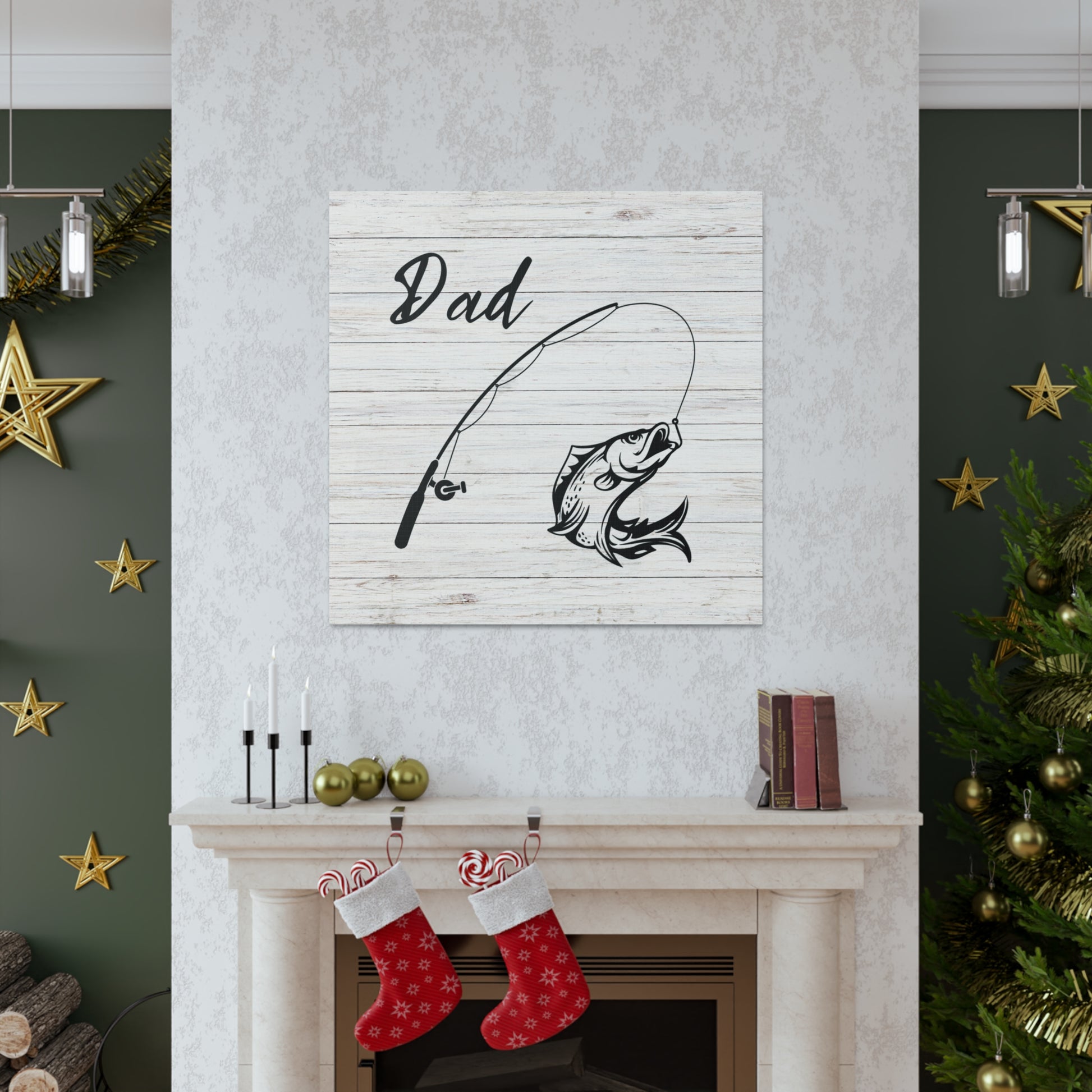 "Fishing Dad" Wall Art - Weave Got Gifts - Unique Gifts You Won’t Find Anywhere Else!