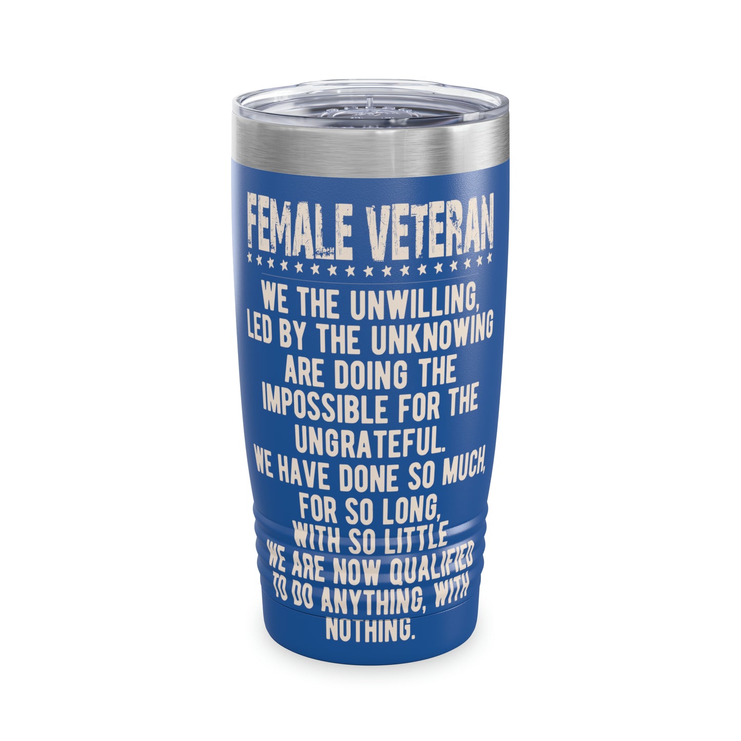 "Female Veteran" Tumbler - Weave Got Gifts - Unique Gifts You Won’t Find Anywhere Else!