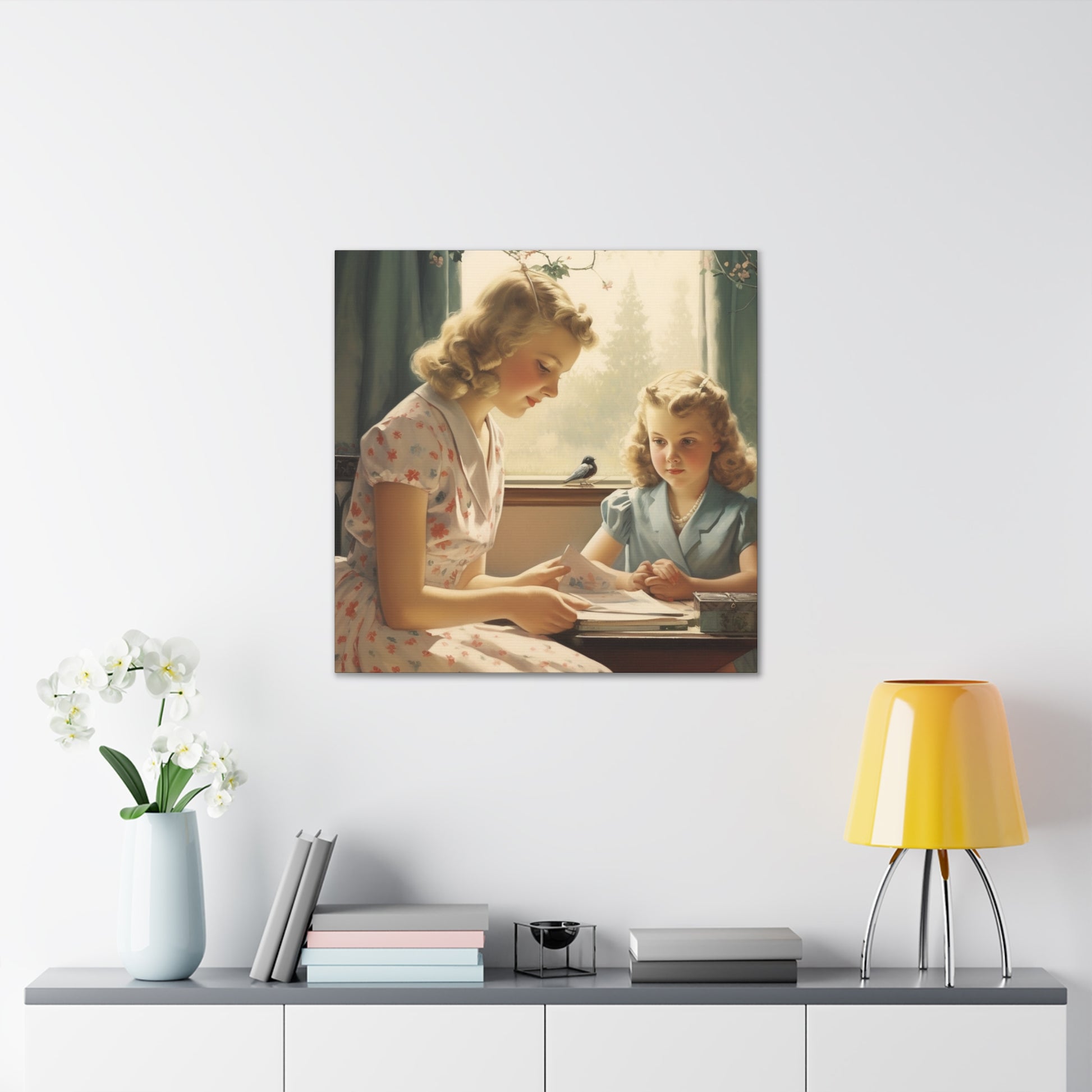 "Vintage Mother-Daughter Bond" Wall Art - Weave Got Gifts - Unique Gifts You Won’t Find Anywhere Else!