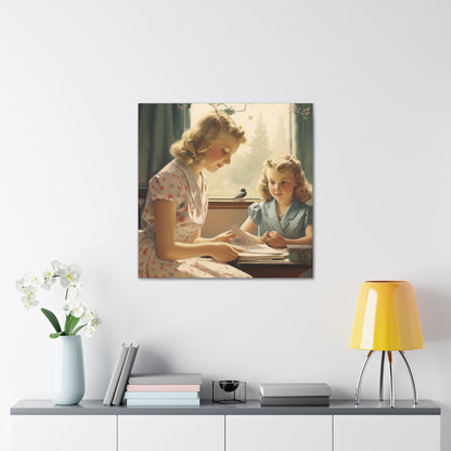 "Vintage Mother-Daughter Bond" Wall Art - Weave Got Gifts - Unique Gifts You Won’t Find Anywhere Else!