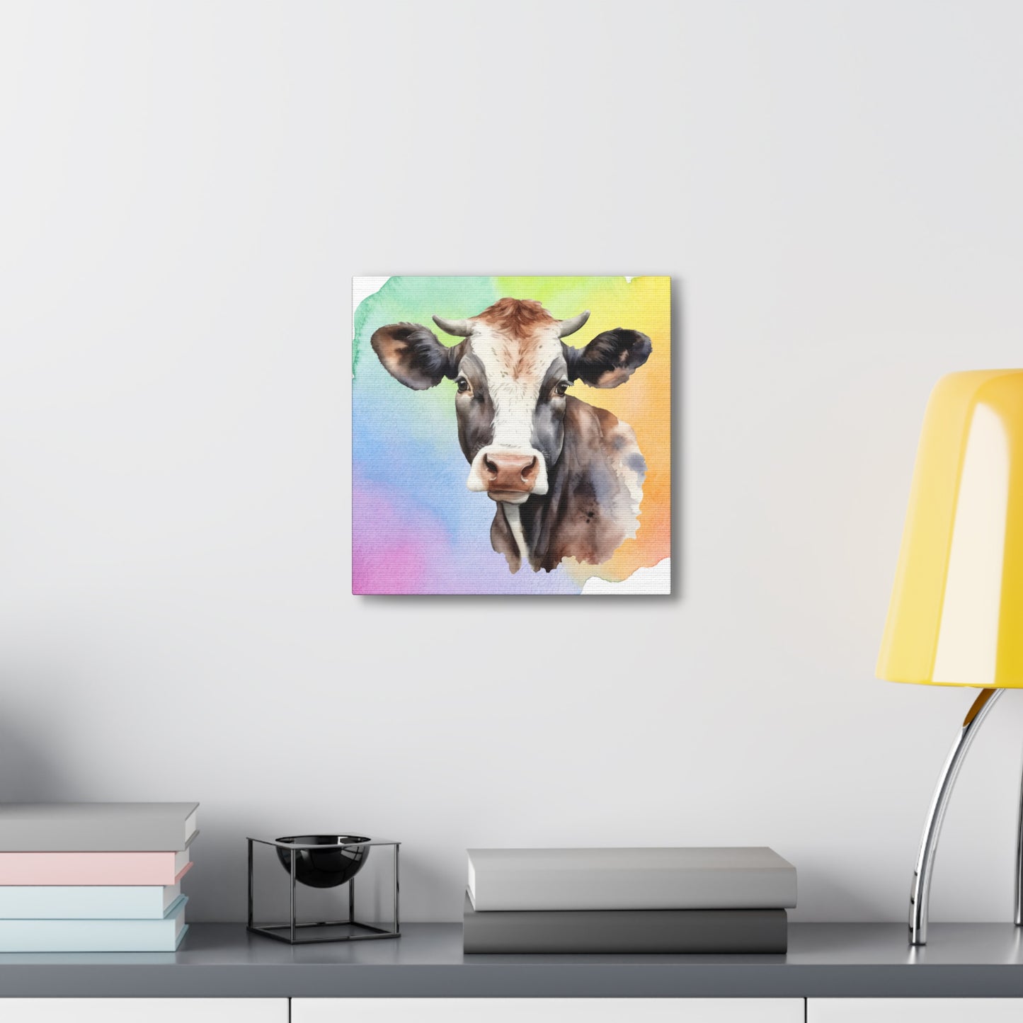 "Vibrant Color Cow" Wall Art - Weave Got Gifts - Unique Gifts You Won’t Find Anywhere Else!