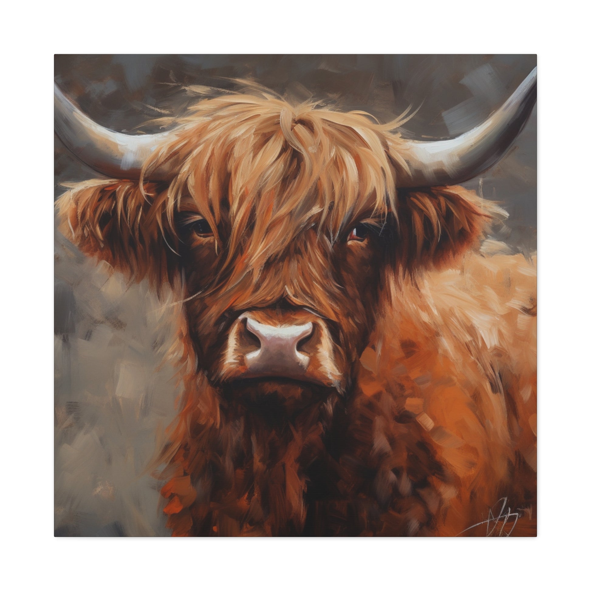 "Highland Cow Painting" Wall Art - Weave Got Gifts - Unique Gifts You Won’t Find Anywhere Else!