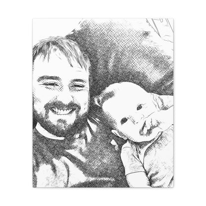 "Daddy & Son Photo" Custom Wall Art - Weave Got Gifts - Unique Gifts You Won’t Find Anywhere Else!