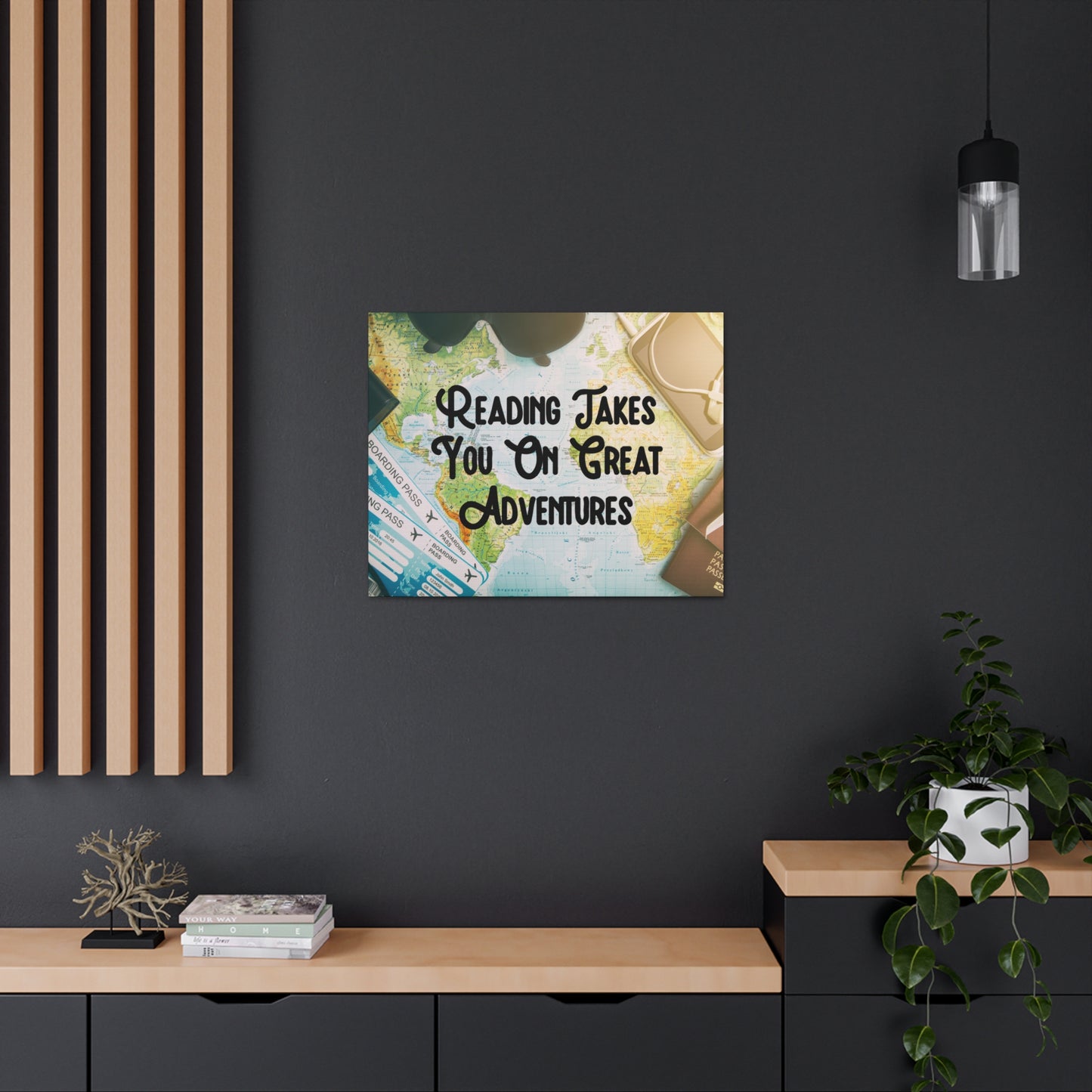"Readings Takes You On The Greatest Adventures" Wall Art - Weave Got Gifts - Unique Gifts You Won’t Find Anywhere Else!