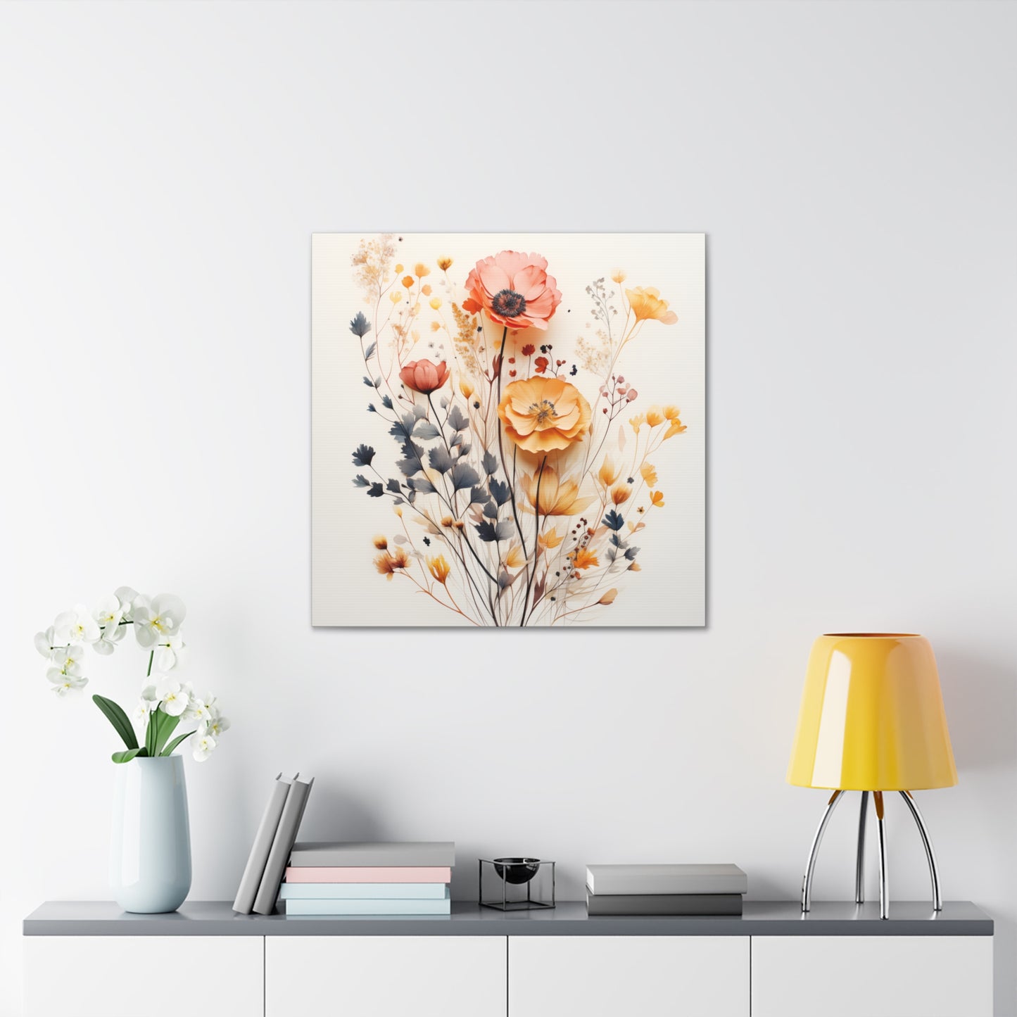 "Watercolor Flowers" Wall Art - Weave Got Gifts - Unique Gifts You Won’t Find Anywhere Else!