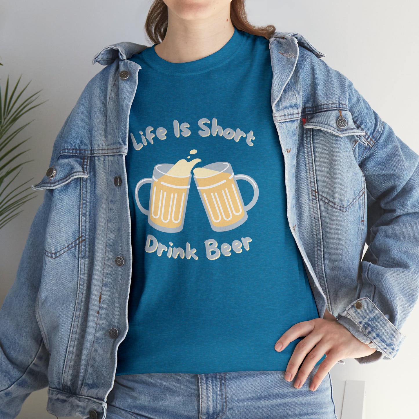 "Life Is Short, Drink Beer" T-Shirt - Weave Got Gifts - Unique Gifts You Won’t Find Anywhere Else!