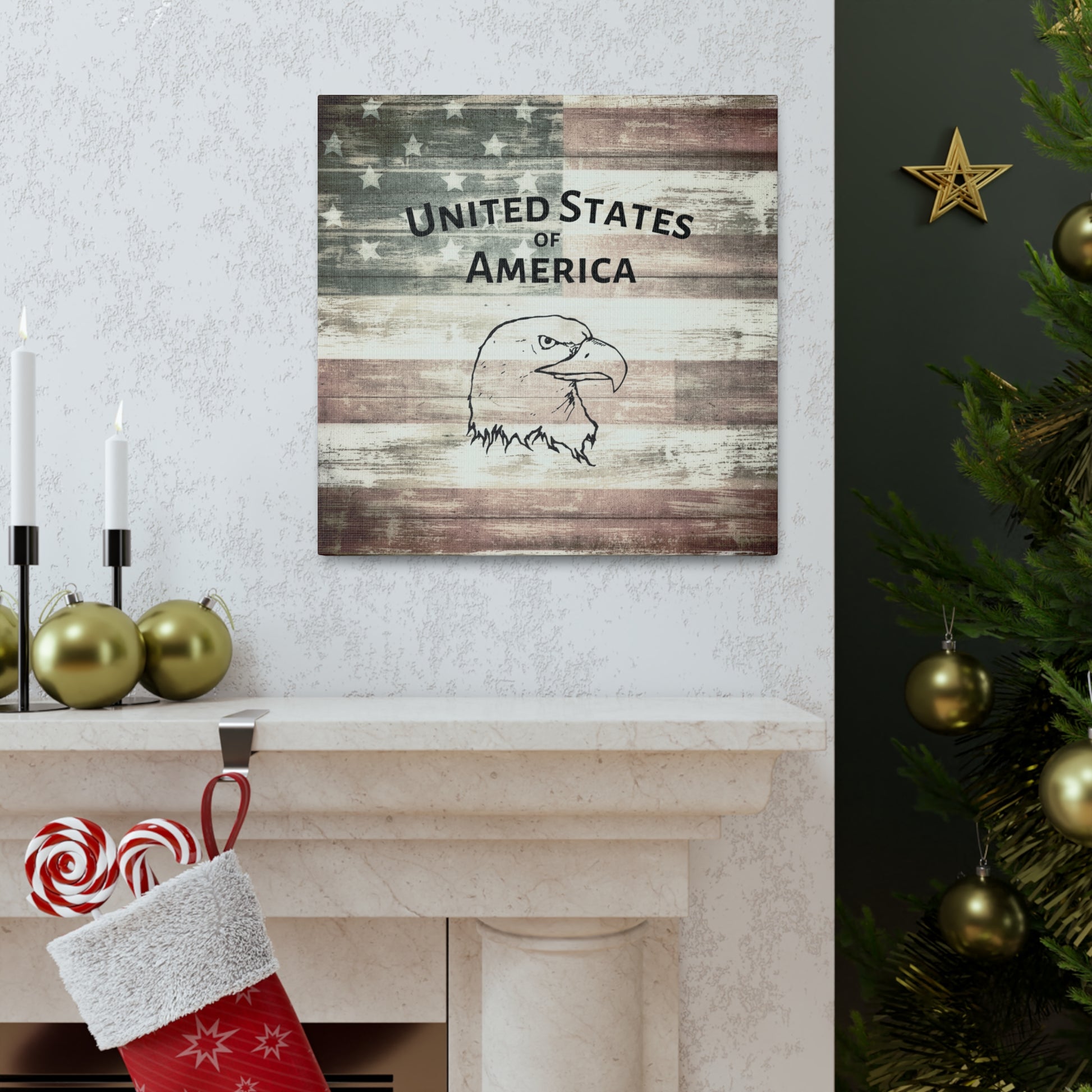 "United States Of America" Wall Art - Weave Got Gifts - Unique Gifts You Won’t Find Anywhere Else!