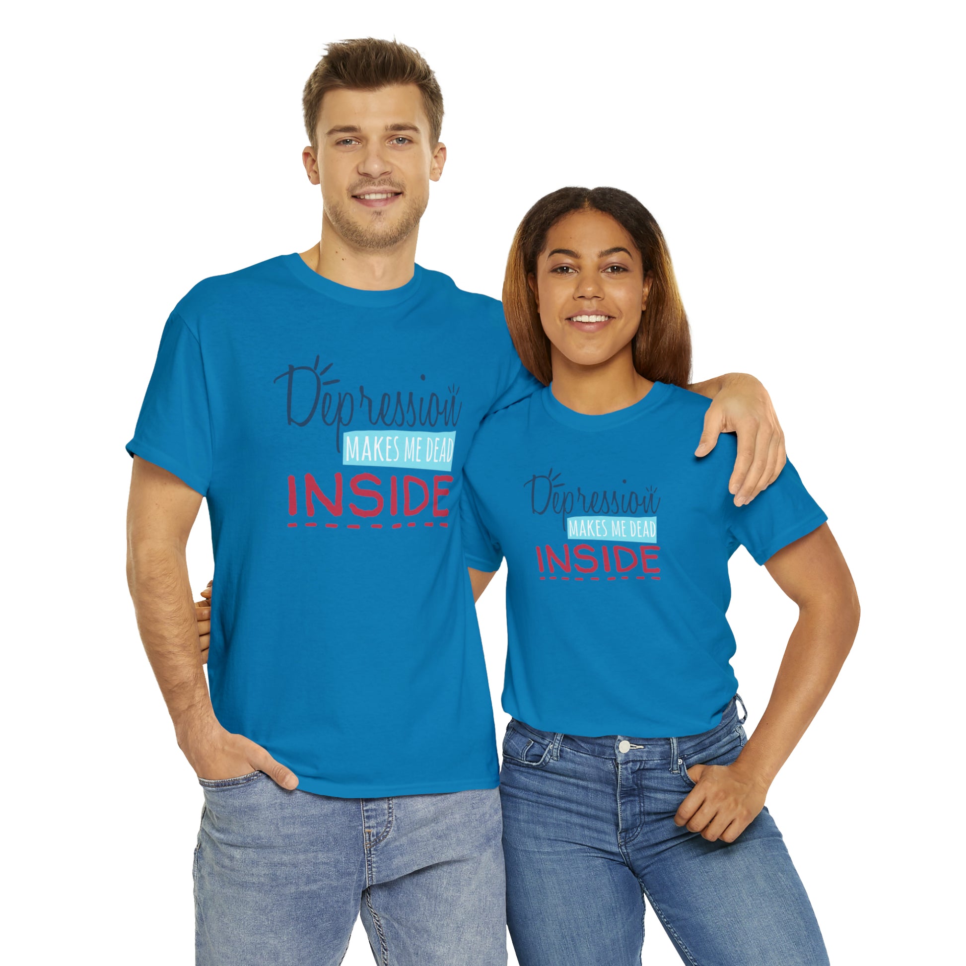 "Depression Makes Me Dead Inside" T-Shirt - Weave Got Gifts - Unique Gifts You Won’t Find Anywhere Else!