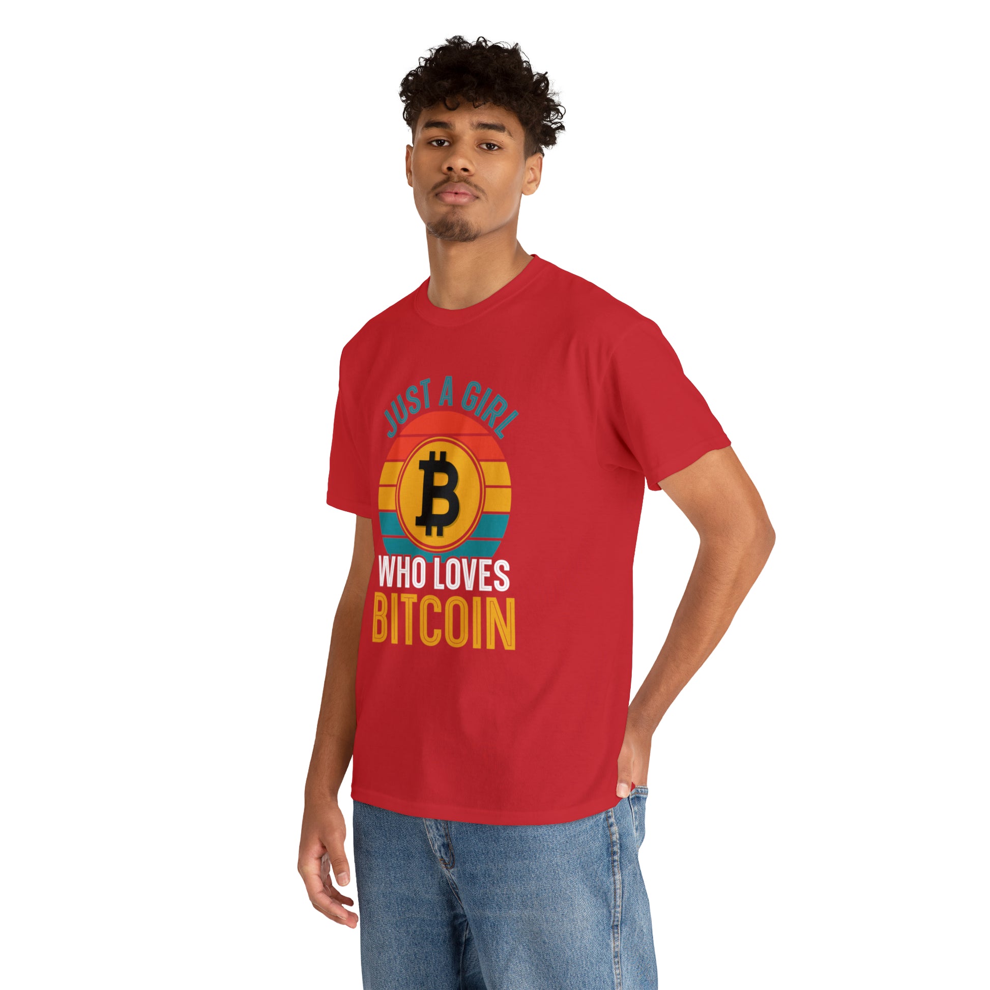 "Just A Girl Who Loves Bitcoin" T-Shirt - Weave Got Gifts - Unique Gifts You Won’t Find Anywhere Else!