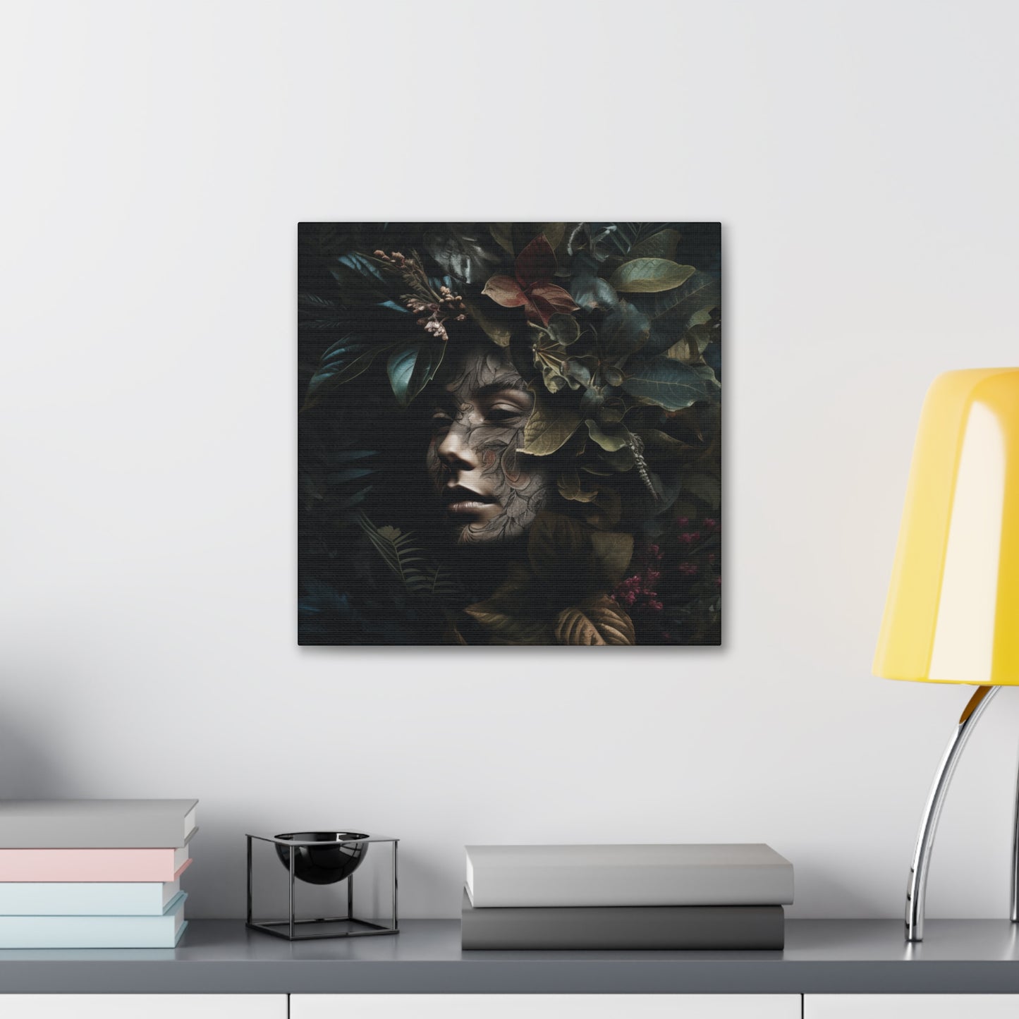 "Woman's Face With Plants" Canvas Print - Weave Got Gifts - Unique Gifts You Won’t Find Anywhere Else!