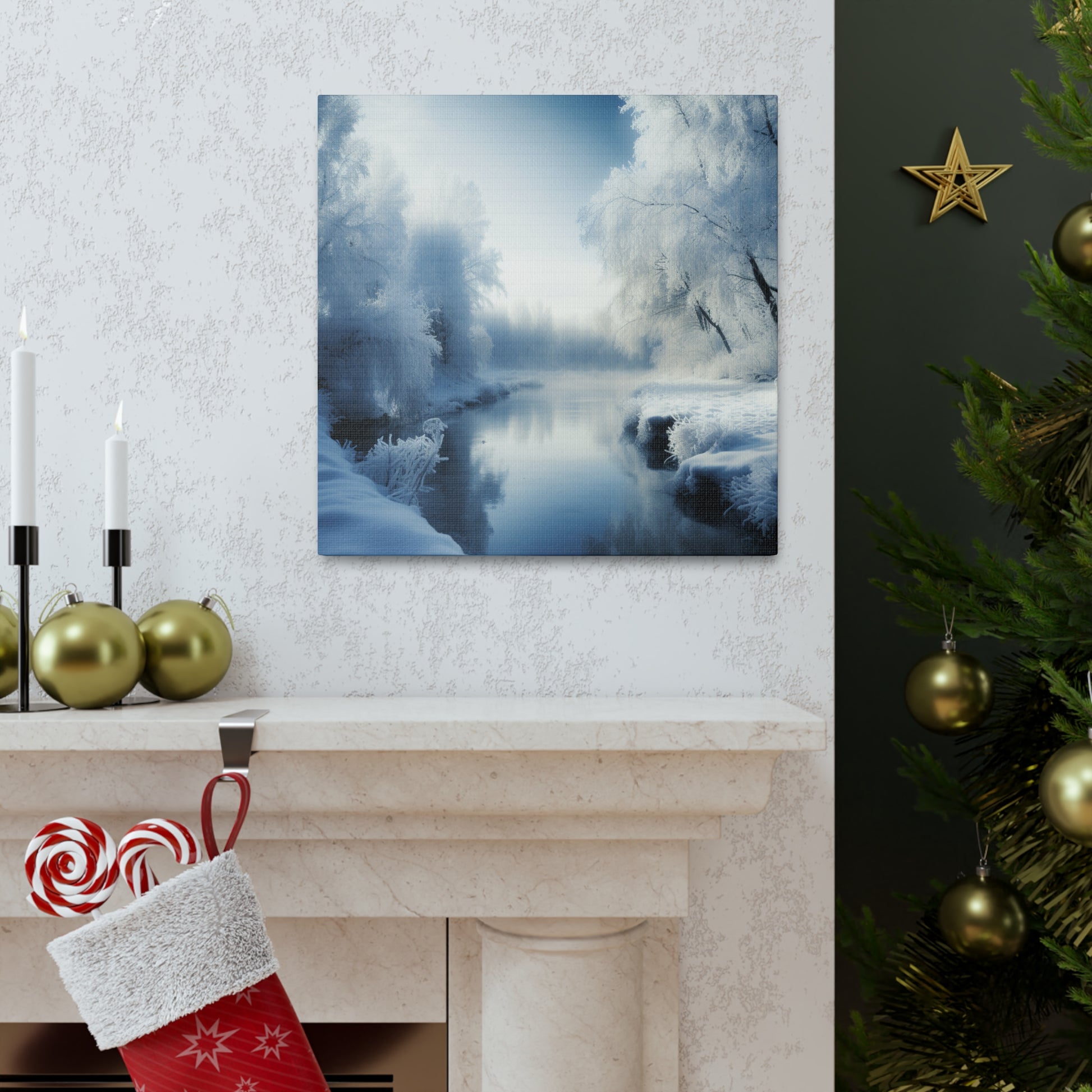 "Winter Wonderland By The Creek" Wall Art - Weave Got Gifts - Unique Gifts You Won’t Find Anywhere Else!