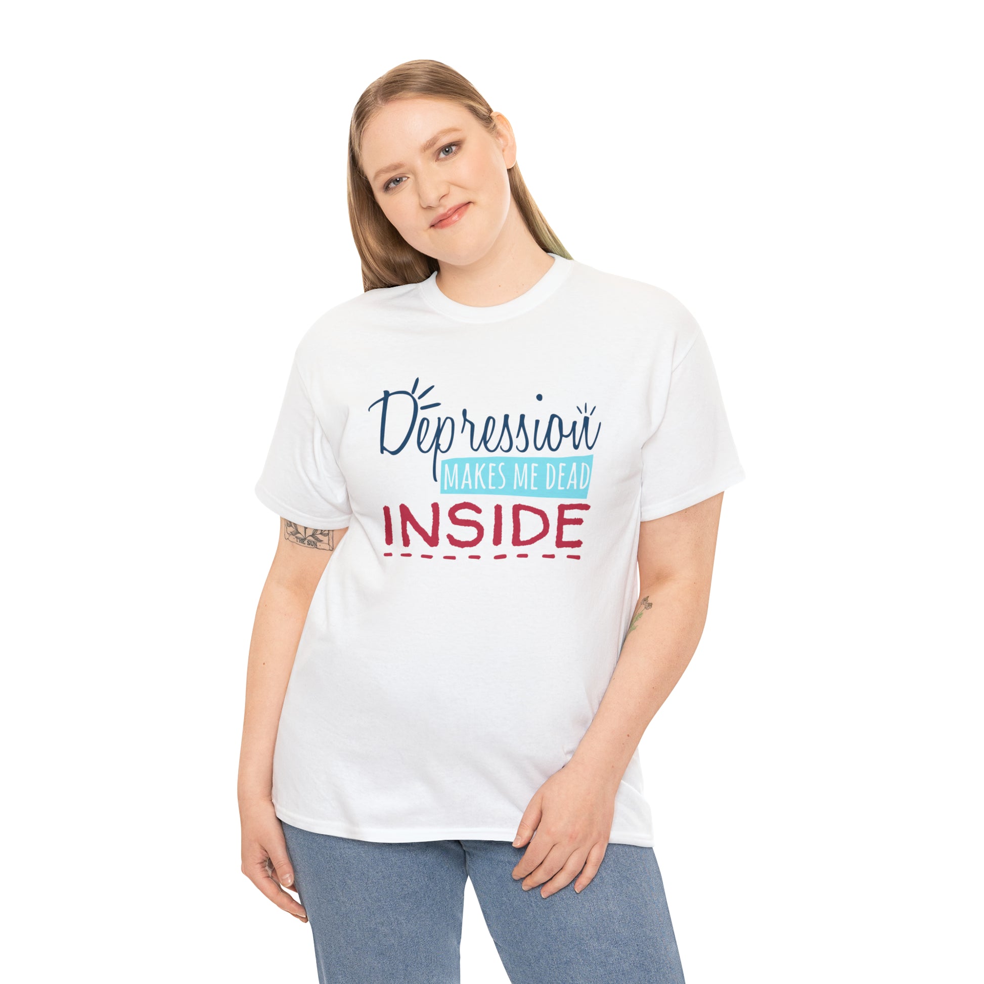 "Depression Makes Me Dead Inside" T-Shirt - Weave Got Gifts - Unique Gifts You Won’t Find Anywhere Else!