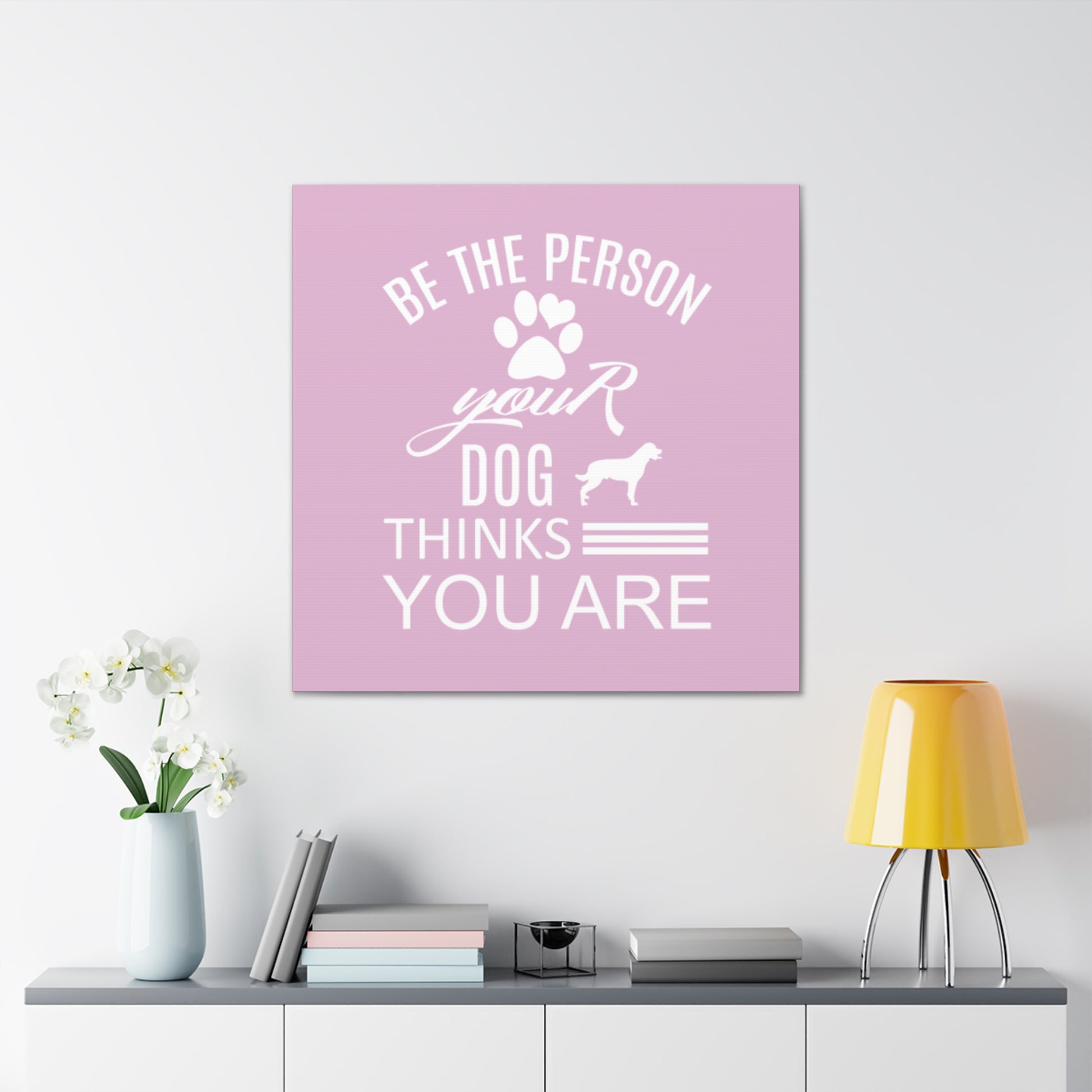 "PAWsitive Affirmation" Canvas Print - Weave Got Gifts - Unique Gifts You Won’t Find Anywhere Else!