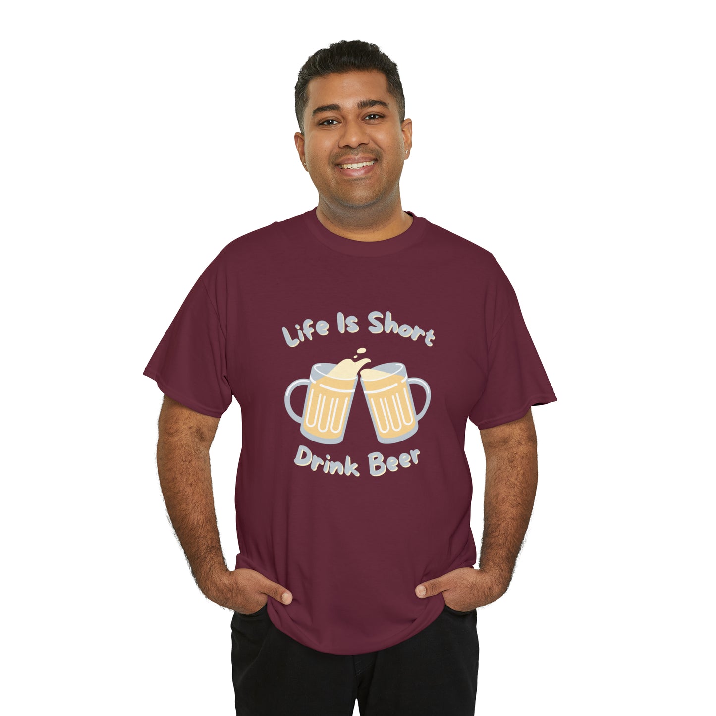 "Life Is Short, Drink Beer" T-Shirt - Weave Got Gifts - Unique Gifts You Won’t Find Anywhere Else!