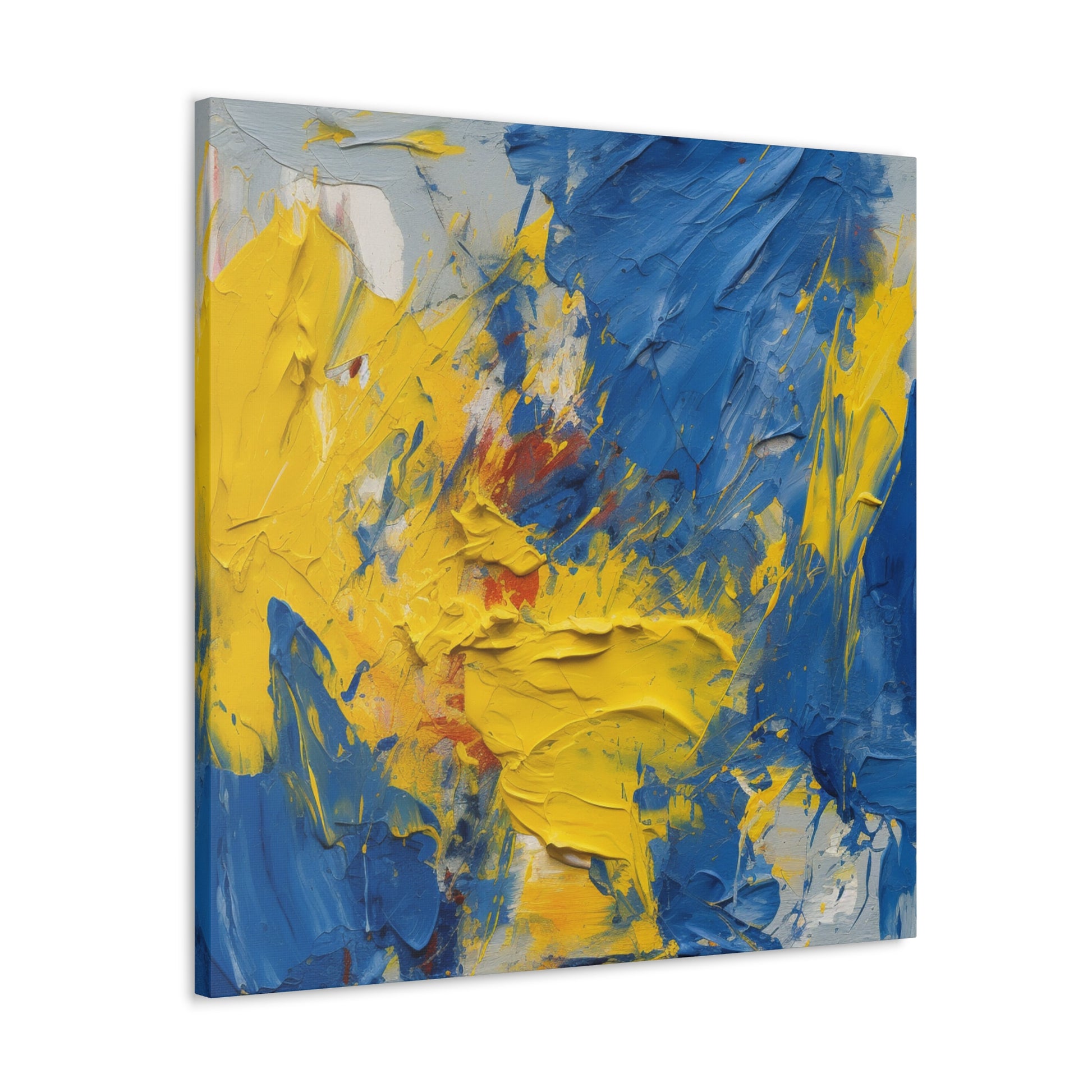 "Abstract Blue & Yellow" Wall Art - Weave Got Gifts - Unique Gifts You Won’t Find Anywhere Else!