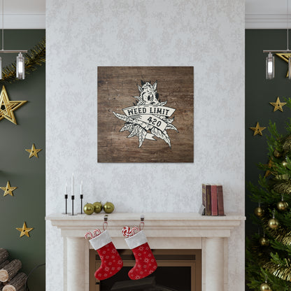 "Weed Limit 420" Wall Art - Weave Got Gifts - Unique Gifts You Won’t Find Anywhere Else!