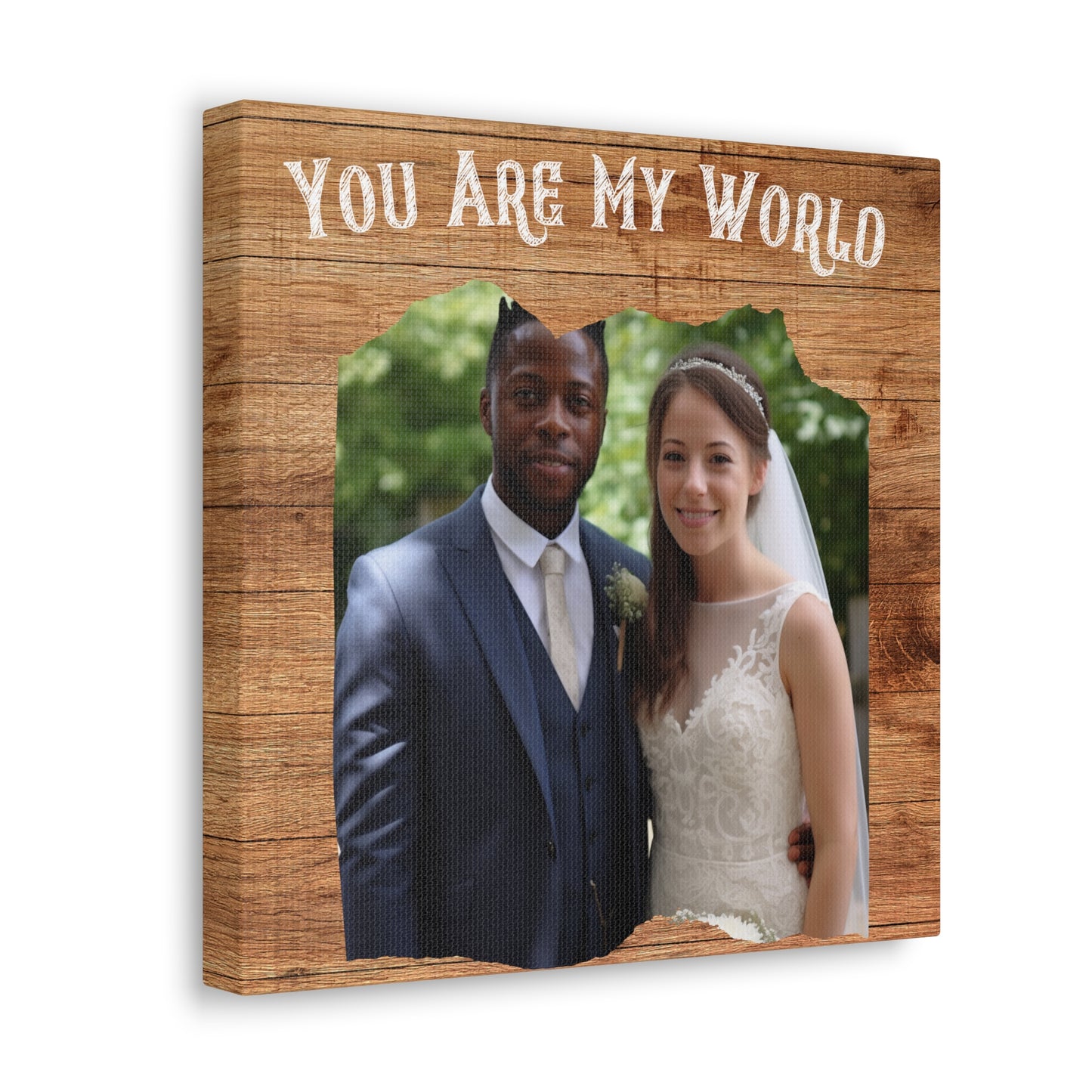 "You Are My World" Custom Photo Wall Art - Weave Got Gifts - Unique Gifts You Won’t Find Anywhere Else!