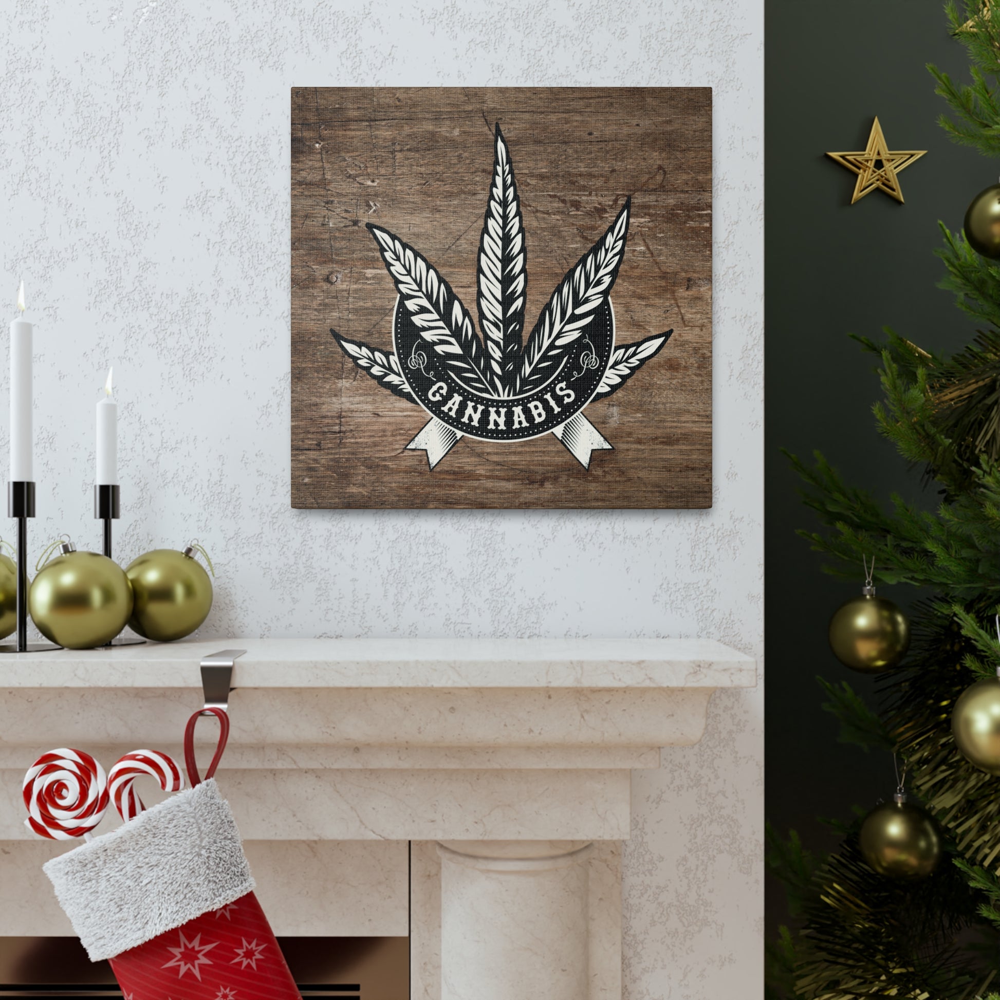 "Vintage Cannabis" Wall Art - Weave Got Gifts - Unique Gifts You Won’t Find Anywhere Else!