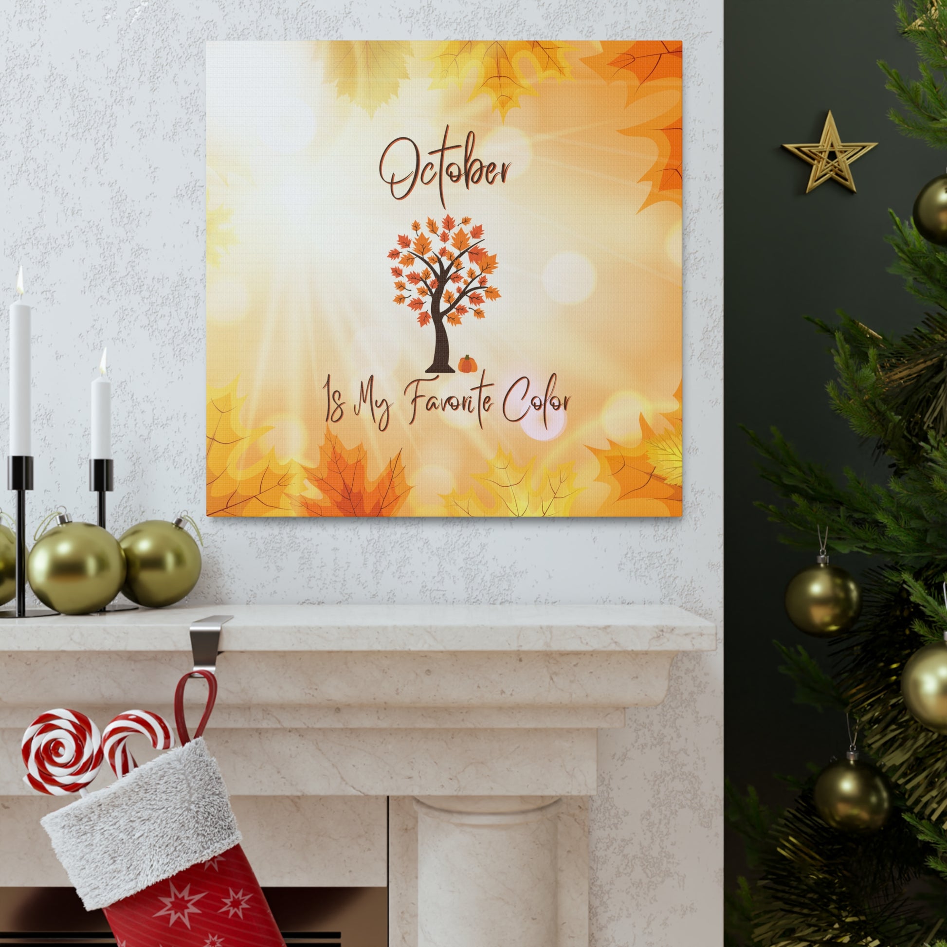 "October Is My Favorite Color" Wall Art - Weave Got Gifts - Unique Gifts You Won’t Find Anywhere Else!