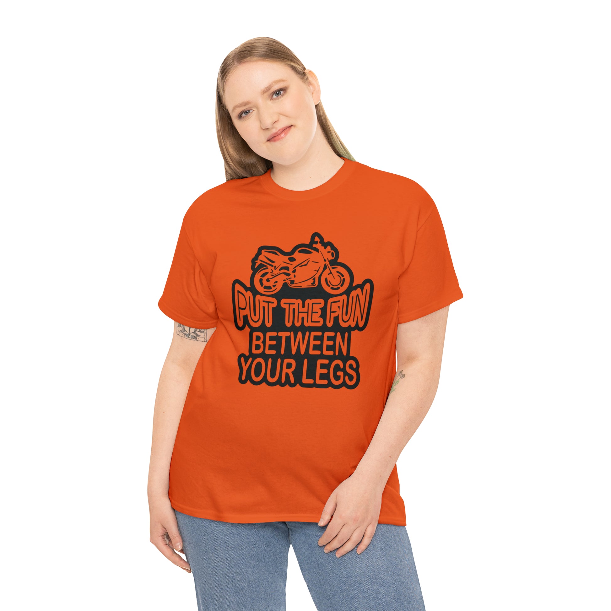 "Motorcycle, Put The Fun Between Your Legs" T-Shirt - Weave Got Gifts - Unique Gifts You Won’t Find Anywhere Else!