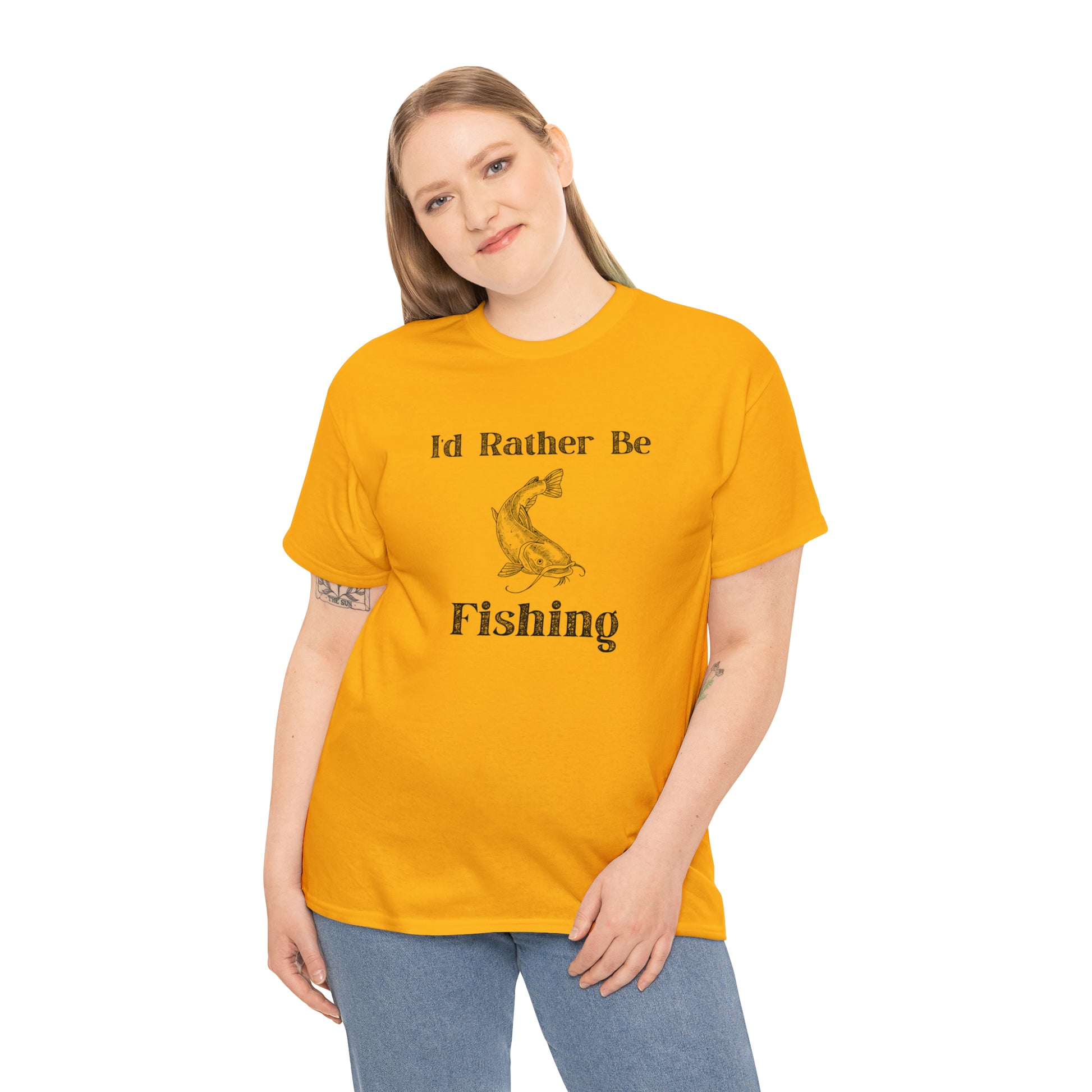 "Id Rather Be Fishing" T-Shirt - Weave Got Gifts - Unique Gifts You Won’t Find Anywhere Else!