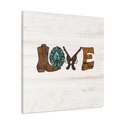 "Wild West Love" Canvas Wall Art Print - Weave Got Gifts - Unique Gifts You Won’t Find Anywhere Else!