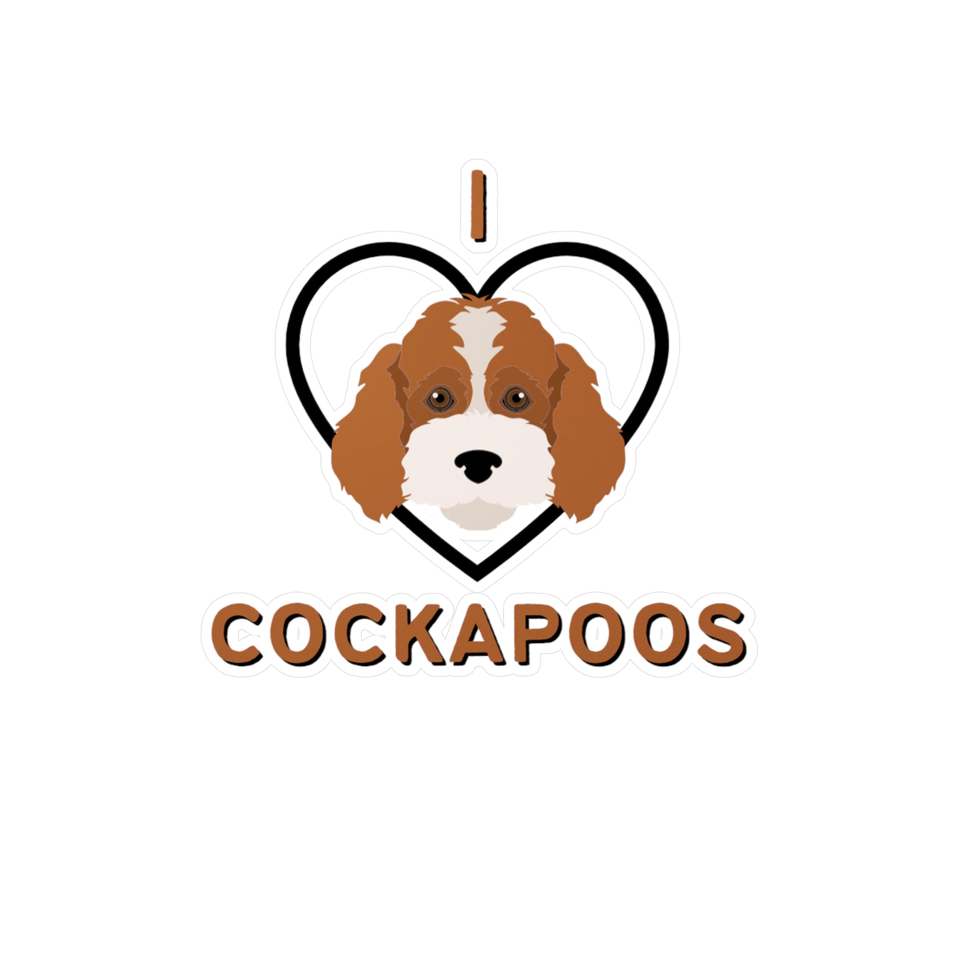 "I Love Cockapoos" Vinyl Decals - Weave Got Gifts - Unique Gifts You Won’t Find Anywhere Else!