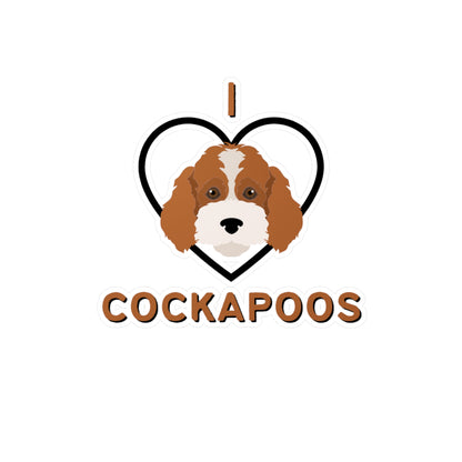 "I Love Cockapoos" Vinyl Decals - Weave Got Gifts - Unique Gifts You Won’t Find Anywhere Else!