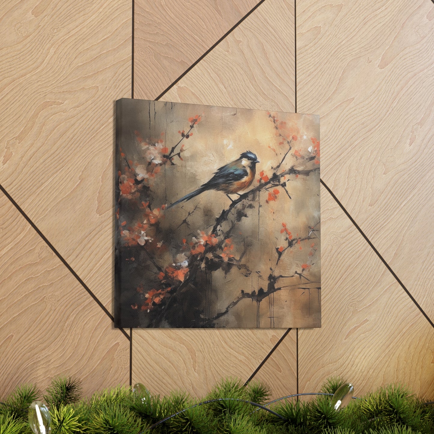 "Bird In Nature Wabi Sabi" Wall Art - Weave Got Gifts - Unique Gifts You Won’t Find Anywhere Else!