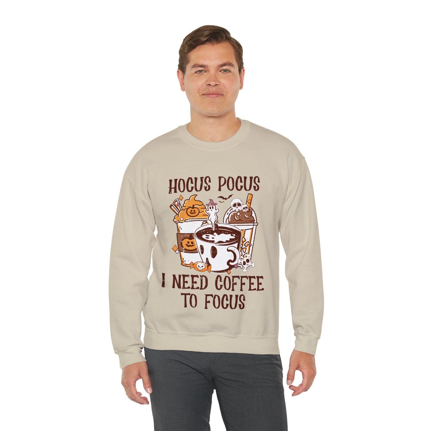"Hocus Pocus I Need Coffee To Focus" Sweatshirt - Weave Got Gifts - Unique Gifts You Won’t Find Anywhere Else!