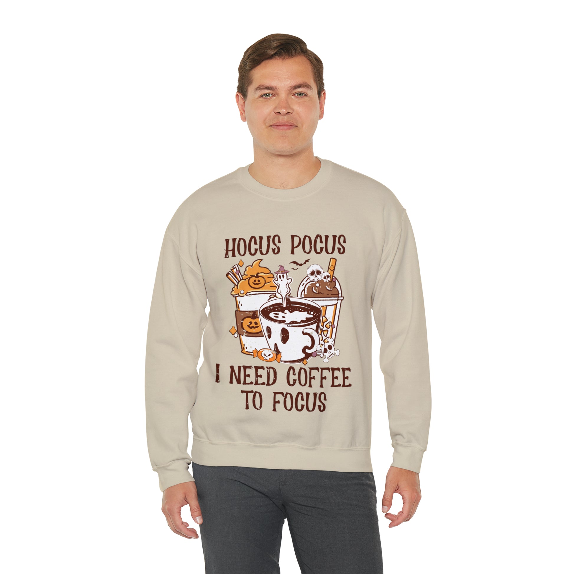 "Hocus Pocus I Need Coffee To Focus" Sweatshirt - Weave Got Gifts - Unique Gifts You Won’t Find Anywhere Else!