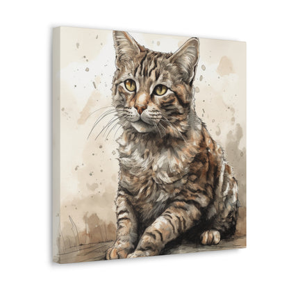 "Cat Illustration" Wall Art - Weave Got Gifts - Unique Gifts You Won’t Find Anywhere Else!